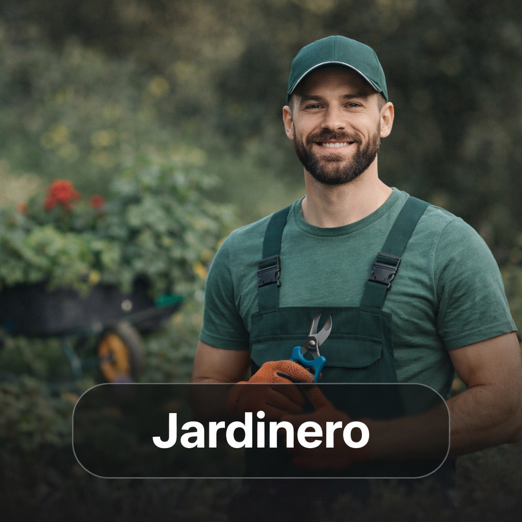 Jardinero en acción